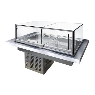 Встраиваемая кондитерская витрина Финист Glassier Сombo GC812-4/500