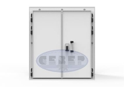 Распашная дверь для холодильных камер двустворчатая СТ-РДД 1800x2600 (80 мм)