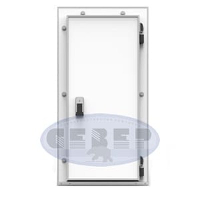 Распашная дверь для холодильных камер одностворчатая НТ-РДО 1200x2100 (120 мм) с металлической рамой