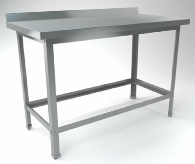 Стол разделочный с бортом, с нижней обвязкой СРПНЭ; ОБ 1200x700