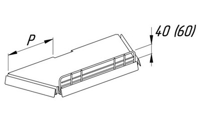 Ограничитель торцевой передний низкий 200, диаметр 5 мм New для стеллажа Марихолодмаш Купец