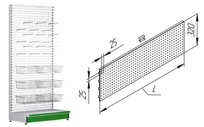 Панель задняя для стеллажа Русь СК080