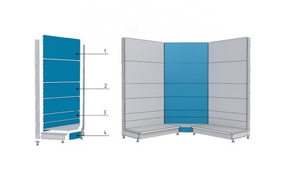 Панель задняя угловая 300 для стеллажа Русь СДУ