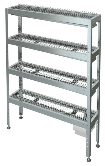 Стеллаж кухонный для тарелок С-5Т-0,3/0,6/1,8