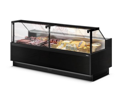 Холодильная витрина DAZZL Galaxy 080 Plug-in Закрытый угол 90 вентилируемая прессервы