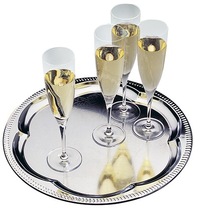 Блюдо круглое металлическое APS 00393