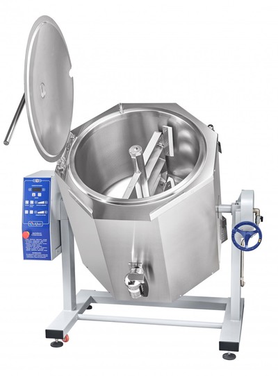 Котел пищеварочный Abat КПЭМ-160-ОМР-ВК (со сливным краном)