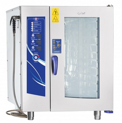 Пароконвектомат Abat ПКА 10-1/1ВМ2 (лицо. нерж)