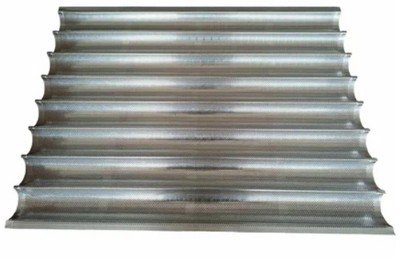 Лист для багет 8 волн 600х800х43 мм (алюминий 1 мм)
