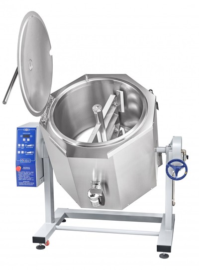 Котел пищеварочный Abat КПЭМ-100-ОМР-ВК (со сливным краном)