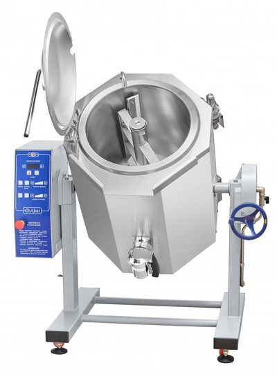 Котел пищеварочный Abat КПЭМ-60-ОМР-ВК (со сливным краном)