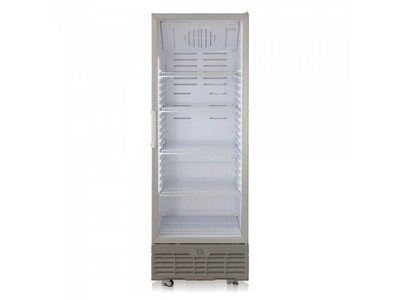 Холодильный шкаф Бирюса M461RN (металлик, дверь-стекло, +1…+10)