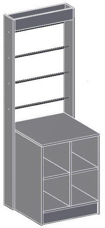 Стенд для обоев с накопителем 