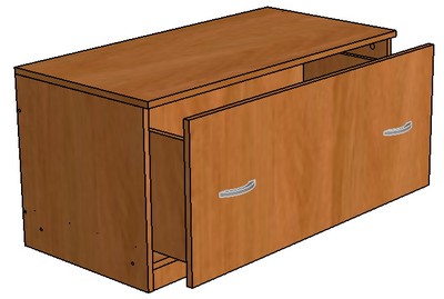 Тумба 900х450х450 мм с выдвижным ящиком Т-2