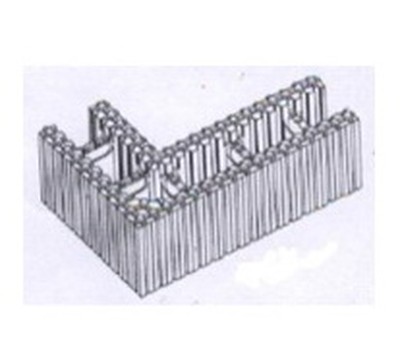 Блок угловой пенополистирольный (левый) (утолщенный)