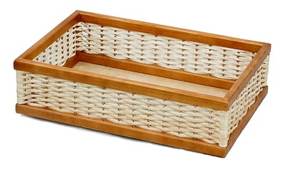 Короб плетеный на квадрат. каркасе