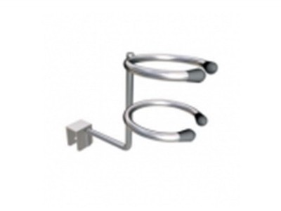 Держатель на штангу для фена (хром)