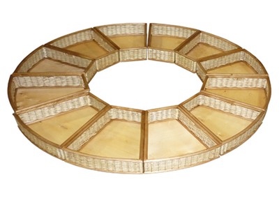 Короб плетеный круг