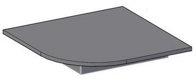 Подиум под душевую кабину (радиус) 