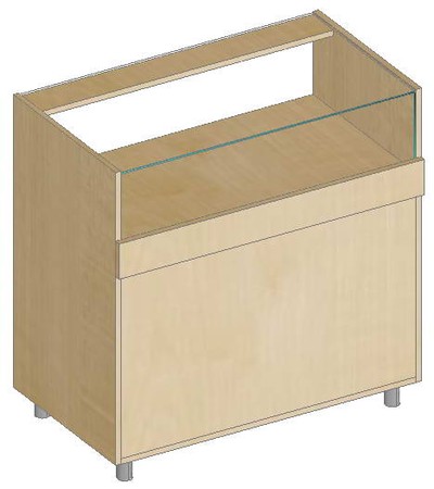 Прилавок торговый демонстрационный ПДЭ-90.25 