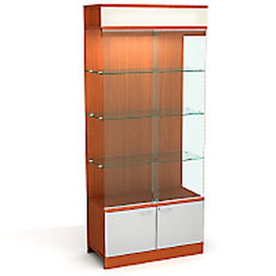 Витрина пристенная с раздвижными стеклянными дверцами 09 S Passage