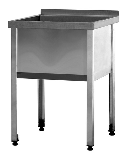 Ванна моечная ВМБЦ 12/50 (сварная, 1 секция, с бортом)