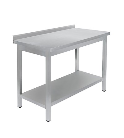 Стол универсальный Luxstahl СПУ-20/7 со сплошной полкой нерж.
