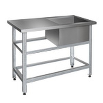 Ванна моечная сварная Финист ВМЛс-1 (1000х500х850) с рабочей поверхностью