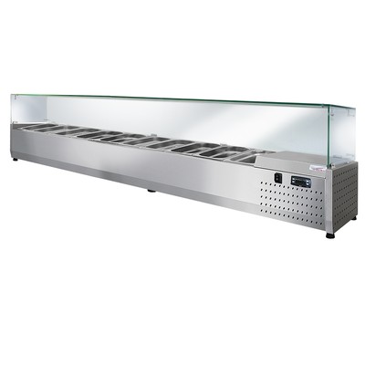 Настольная холодильная витрина ToppingBox НХВсп-10 (с прямоугольным стеклом)