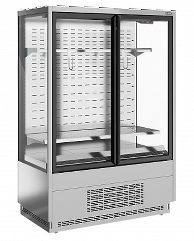 Холодильная витрина для мяса Carboma Cube Flesh 2 FC20-07 VV 1,3-1 фронт X7 (версия 2.0) (0430)