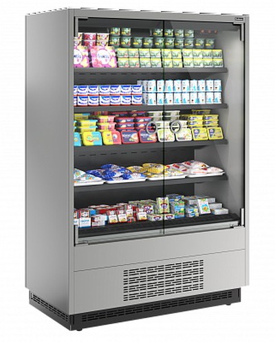 Пристенная витрина Carboma Cube 2 FC20-07 VM 1,0-1 0030 LIGHT фронт X0 (версия 2.0) (9006-9005)