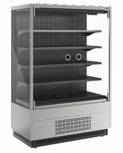 Пристенная витрина Carboma Cube 2 FC20-07 VM 1,0-1 LIGHT фронт X0 (версия 2.0) (9006-9005)