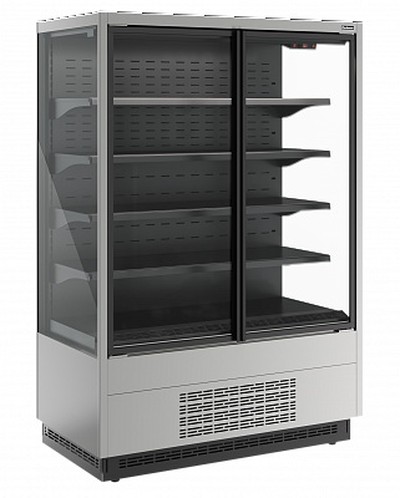 Пристенная витрина Carboma Cube 2 FC20-07 VV 1,0-1 STANDARD фронт X1 (версия 2.0) (9006-9005)