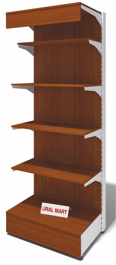 Стеллаж пристенный ЛДСП с полками и фризом СПУ - П 60х235ф 