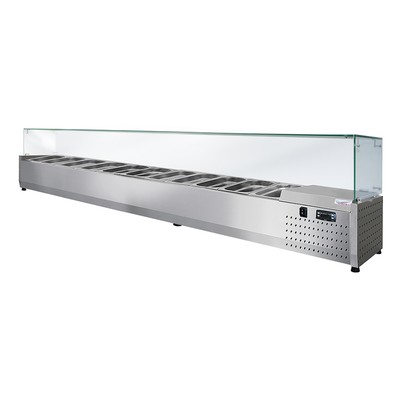 Настольная холодильная витрина ToppingBox НХВсп-11 (с прямоугольным стеклом)