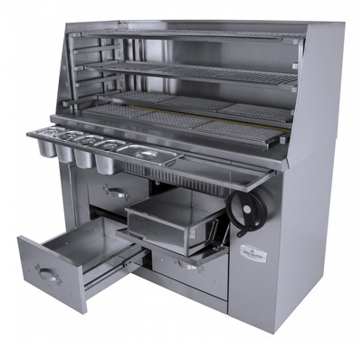 Многофункциональный угольный мангал УММ/2 (ROBATA L1500) на твердом топливе