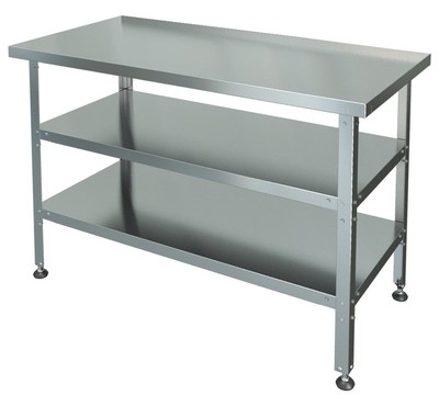 Стол разделочно-производственный с одним бортом СРП-1-0,6/0,6-2П