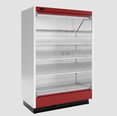 Пристенная витрина Марихолодмаш София 195/71 ВХСп-1,25 со стеклянными дверями фруктовая