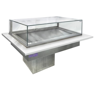 Встраиваемая кондитерская витрина Финист Glassier G-15/7/3