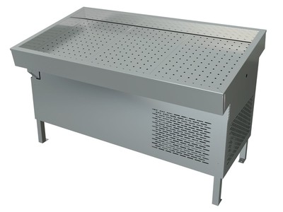 Прилавок холодильный Марихолодмаш ПХС-1,55/1,1 рыба на льду (встроенный холод)