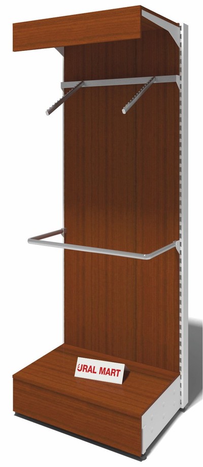 Стеллаж пристенный ЛДСП с вешалами СПУ - В 60х235 