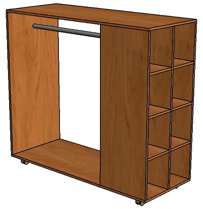 Островной стеллаж ОС-8 для рубашек 