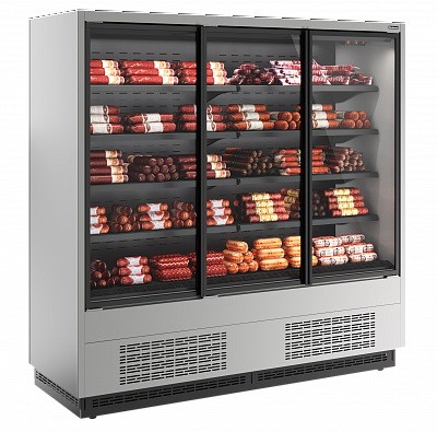 Пристенная витрина Carboma Cube 2 FC20-07 0300 VV 1,9-1 STANDARD фронт X1 (версия 2.0) (9006-9005)