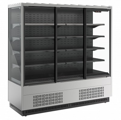 Пристенная витрина Carboma Cube 2 FC20-07 VV 1,9-1 STANDARD фронт X1 (версия 2.0) (9006-9005)