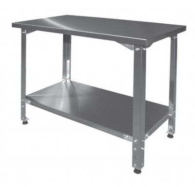 Стол производственный Финист СПН (1000х500х850), борт, каркас и полка решётка нерж.сталь