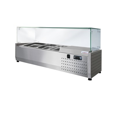 Настольная холодильная витрина ToppingBox НХВсп-2,5 (с прямоугольным стеклом)