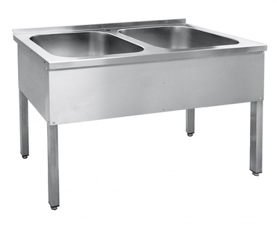 Ванна моечная 2-секц. ВМП-6-2-5 РЧ (каркас крашеный)