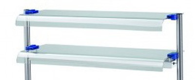 Двойная стеклянная полка в комплекте со стойками Modular 2 SV 12