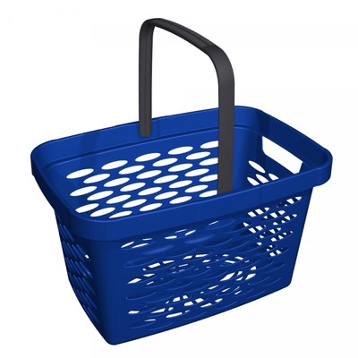 Корзина пластиковая с одной складывающейся ручкой 27 л
