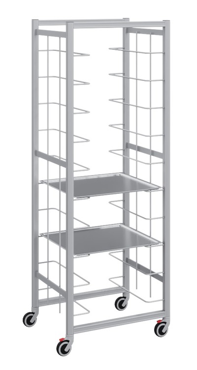 Мобильная тележка Polair LOAD.ME KU14.10.50.41 для подносов UNI 460х344